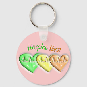 Llavero Corazones de la enfermera 3D del hospicio