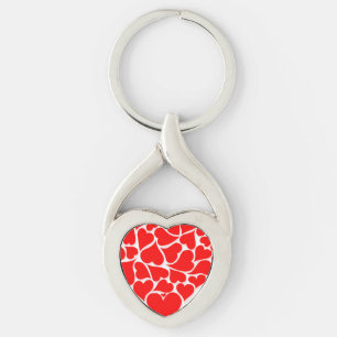 Llavero Corazones dispersos Valentines