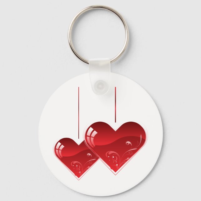 Llavero Corazones en una cadena (Anverso)