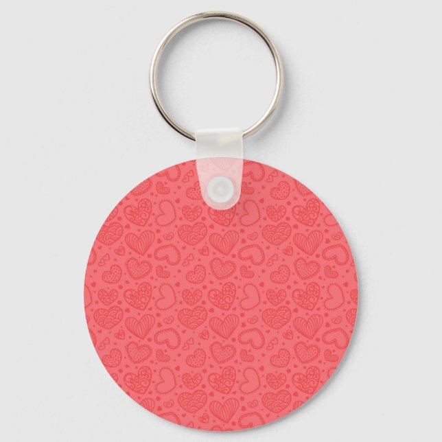 Llavero Corazones Keychain Amor - Rojo (Anverso)