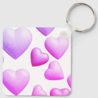 Llavero Corazones Llenos De Amor Verdadero Fondo Blanco