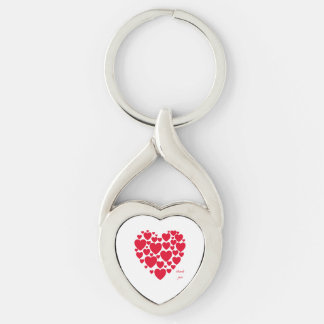 Llavero Corazones rojos, regalo
