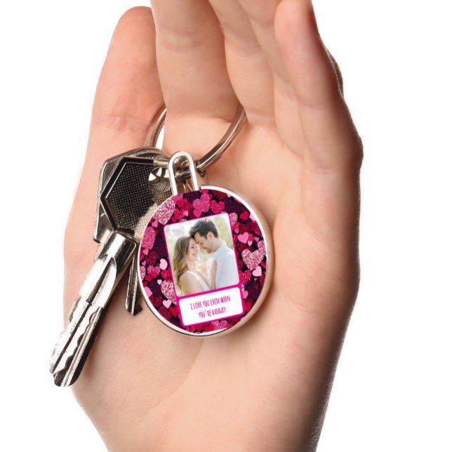 Llavero Corazones rosados espumosos cuando tienes hambre (Subido por el creador)