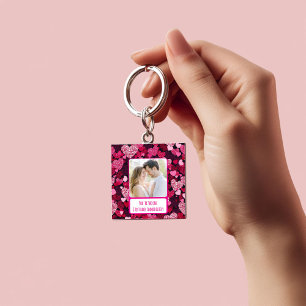 Llavero Corazones rosados espumosos que envio mensajes de