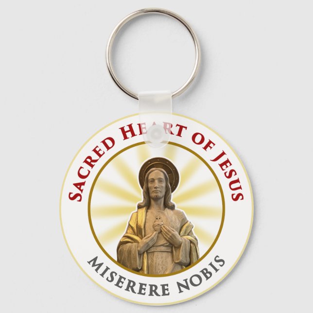 Llavero Corazones sagrados e inmaculados de Jesús y María (Anverso)
