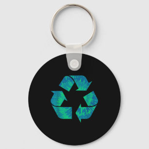 Llavero Corbata Día de la Tierra Teñido Símbolo de Recicla