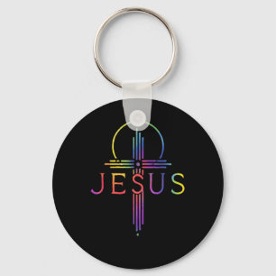 Llavero Corbata Divertida Tinte Jesús Cristo Cruz Regalo C