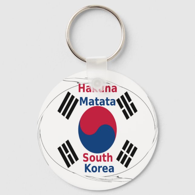 Llavero Corea del Sur Hakuna Matata (Anverso)
