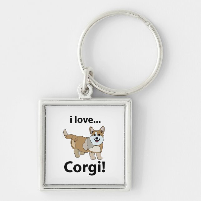 Llavero Corgi amo Corgi  (Frente)