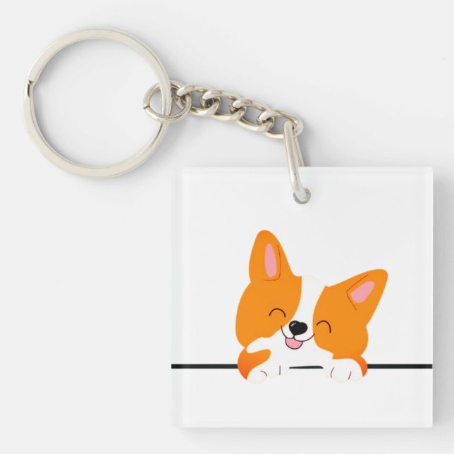 Llavero Corgi, Cachorro, Mascota (Frente)