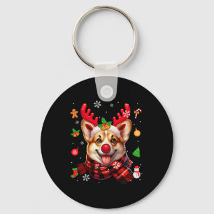 Llavero Corgi Cosplay Navidades de renos Vestimenta Propie