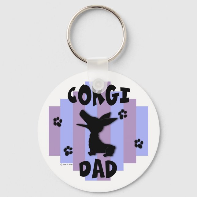 Llavero Corgi Dad Keychain (Anverso)
