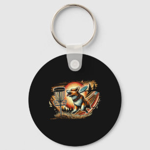 Llavero Corgi Jugando Disc Golf Deportes Frolfer Atleta Ju