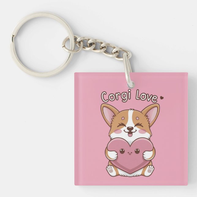 Llavero Corgi Love (Frente)