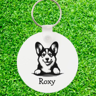Llavero Corgi Puppy Tema Personalizado