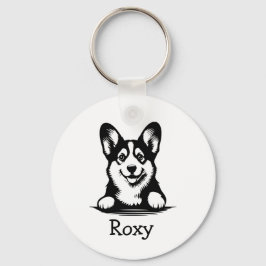 Llavero Corgi Puppy Tema Personalizado