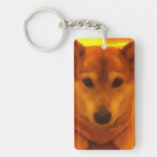Llavero Corgi shiba cross key ring
