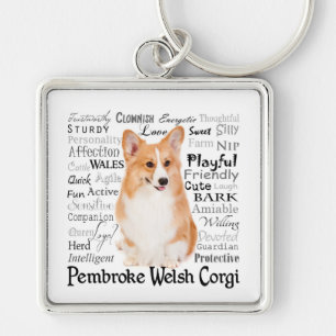 Llavero Corgi Traits Keychain