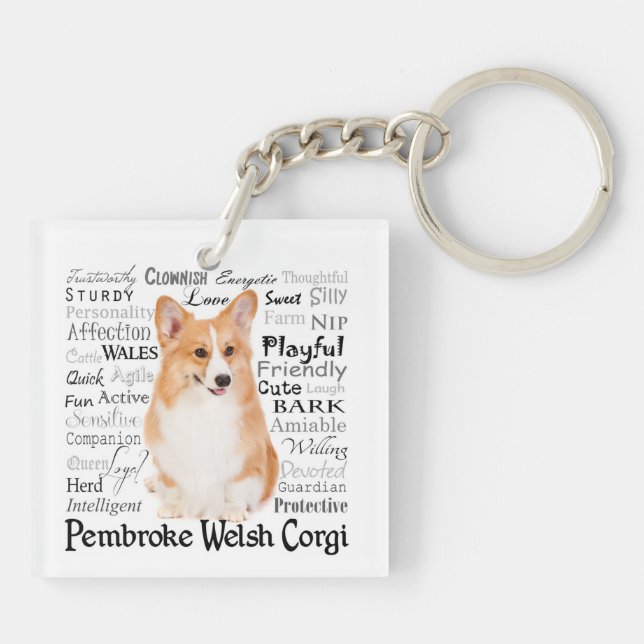 Llavero Corgi Traits Keychain (Atrás)