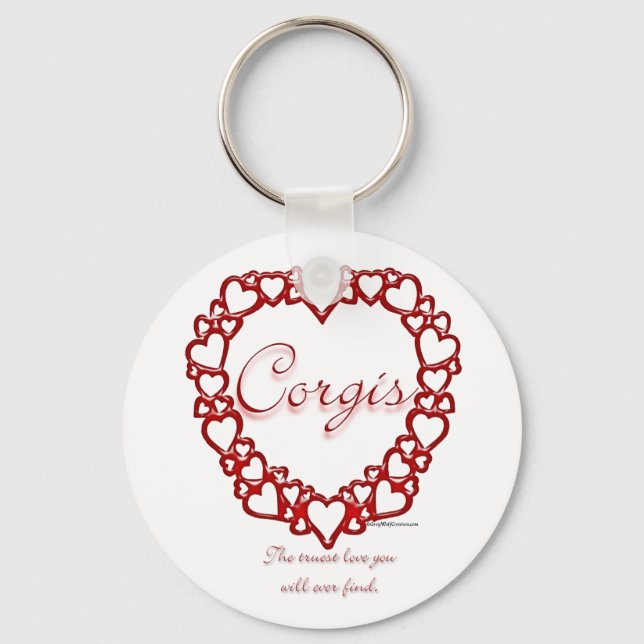Llavero Corgi True Love - Keychain (Anverso)