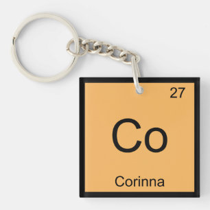 Llavero Corinna Nombre Química Elemento Tabla Periódica