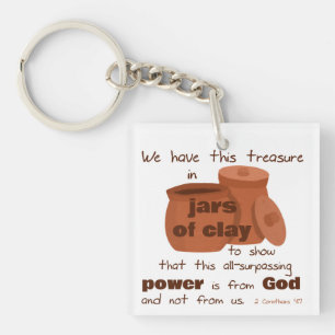 Llavero Corintios 4:7 Keychain (Jars of Clay)