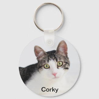 Llavero Corky la cadena de claves del gato de la cuna