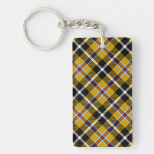 Llavero Cornish National Tartan Yellow and Black Planteado