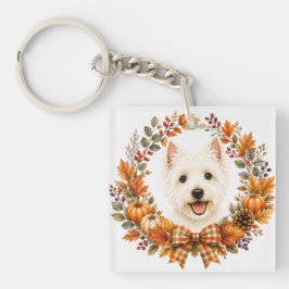 Llavero Corona de Otoño Westie
