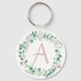 Llavero Corona de peones de primavera con letra personaliz