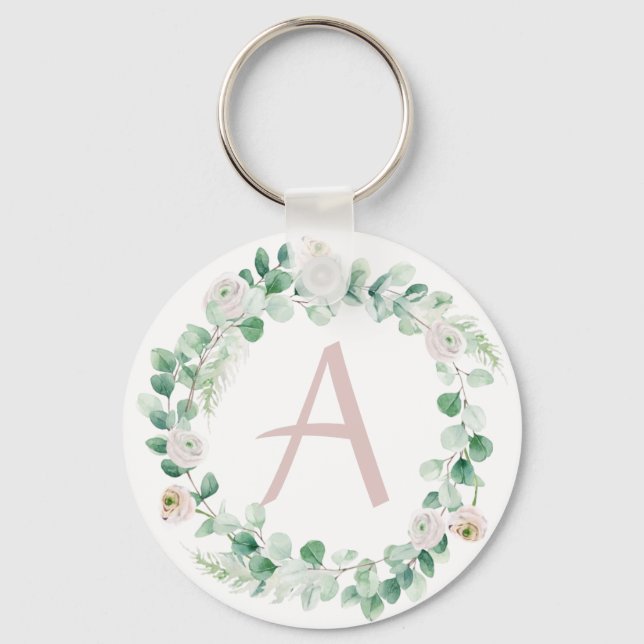 Llavero Corona de peones de primavera con letra personaliz (Anverso)