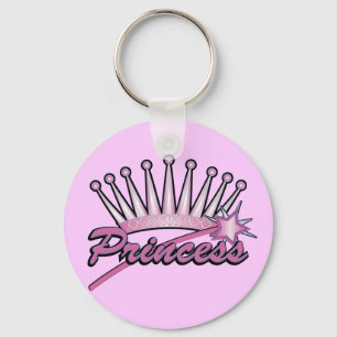 Llavero Corona de princesas rosadas
