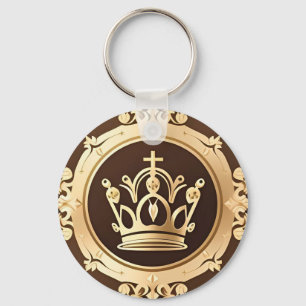 Llavero Corona Dorada Elegante