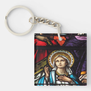Llavero Coronación del vitral bendecido del Virgen María