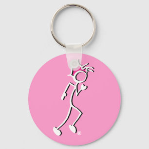 Llavero Corredor Stickman Stickman Pink