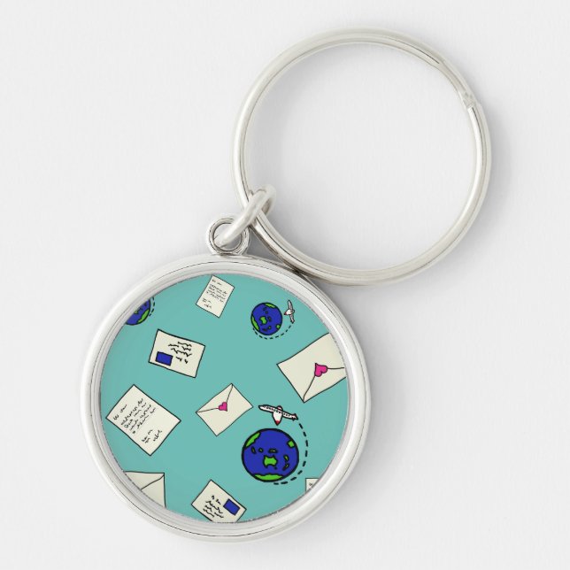 Llavero Correo alrededor del mundo (Frente)