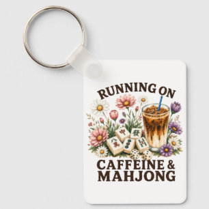 Llavero Corriendo con cafeína y mahjong