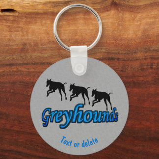 Llavero Corriendo perros de Greyhound Personalizados