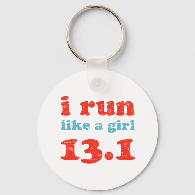 Llavero corro como un chica 13.1 (Anverso)