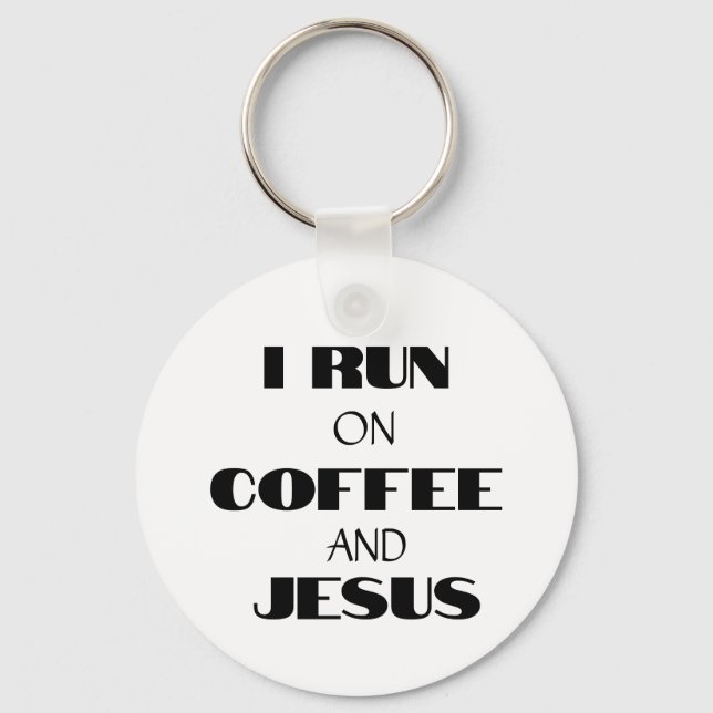 LLAVERO CORRO EN CAFÉ Y JESÚS (Anverso)