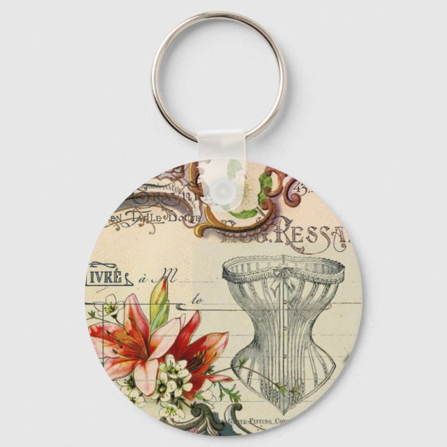 Llavero Corset parisino vintage (Anverso)