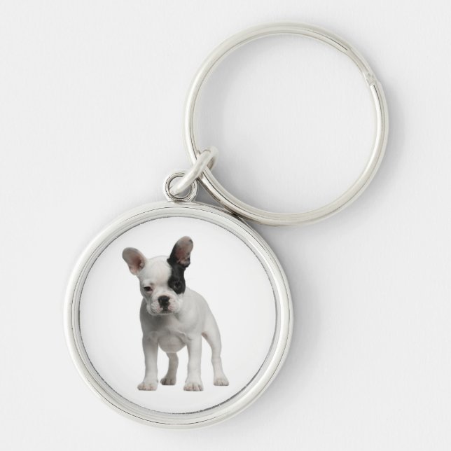 Llavero Corta cadena de claves del perro porcino del Bulld (Frente)