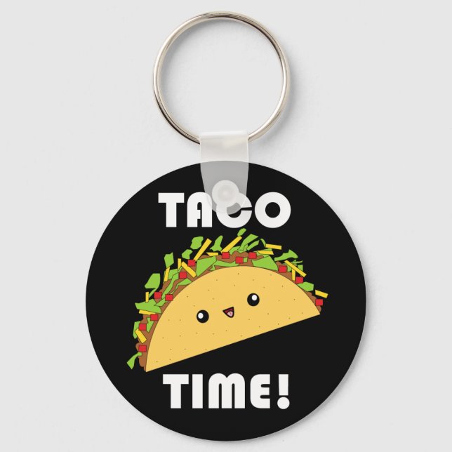 Llavero Corta Kawaii Taco Time! (Anverso)
