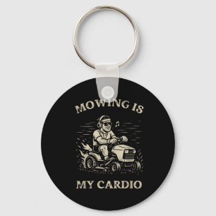 Llavero Cortar el césped es mi cardio divertido Día del Pa