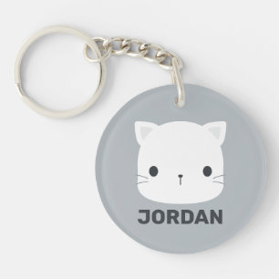 Llavero Cortar gato con nombre personalizado