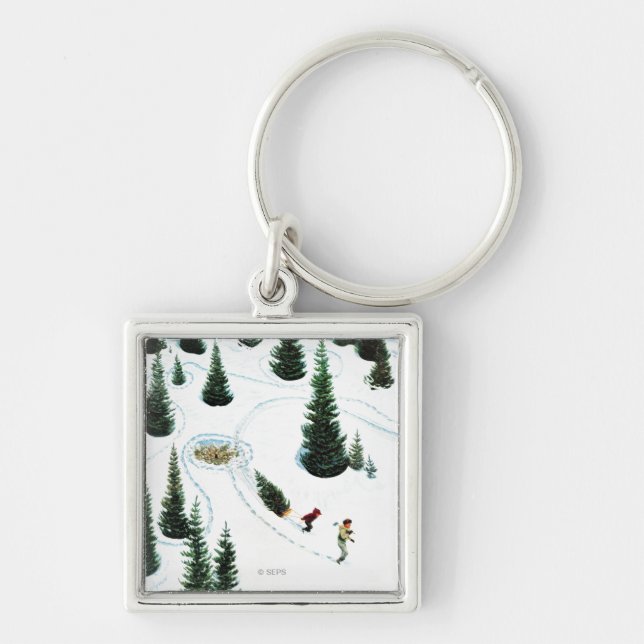 Llavero Corte del árbol (Frente)