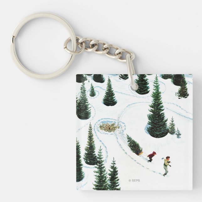 Llavero Corte del árbol (Frente)