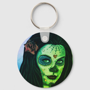 Llavero Corte Zombie Gótica Chica Keychain
