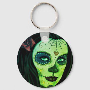 Llavero Corte Zombie Gótica Chica Keychain