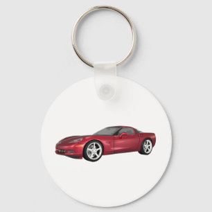 Llavero Corvette 2008: Coche deportivo: Candy Apple Finish
